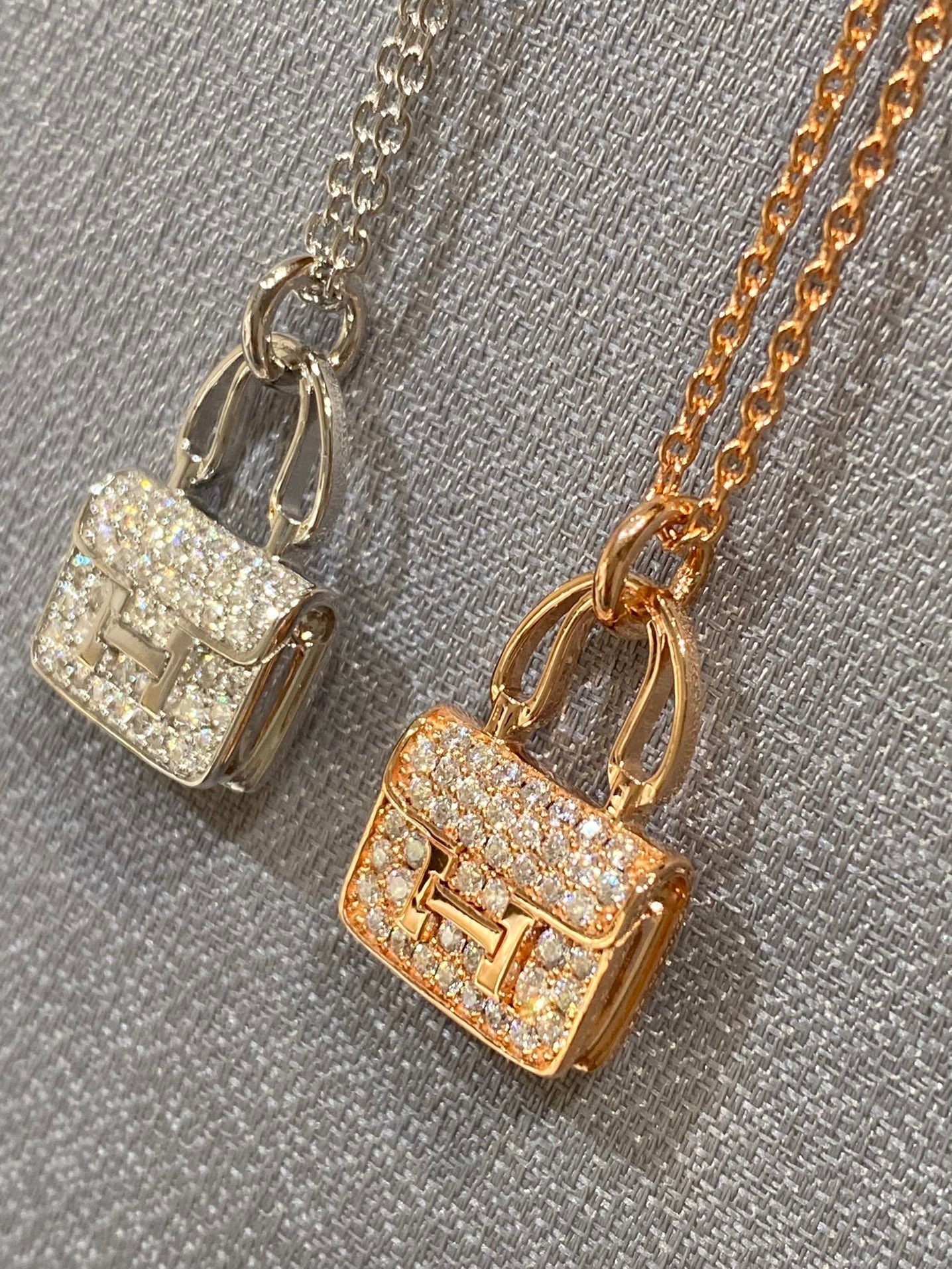 ¡®Lume Jewelry¡¯CONSTANCE PEDANT DIAMOND NECKLACE