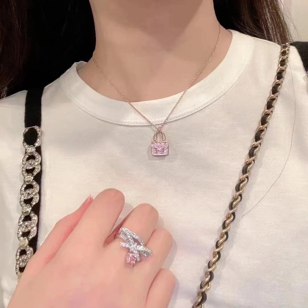 ¡®Lume Jewelry¡¯CONSTANCE PEDANT PURPLE DIAMOND NECKLACE