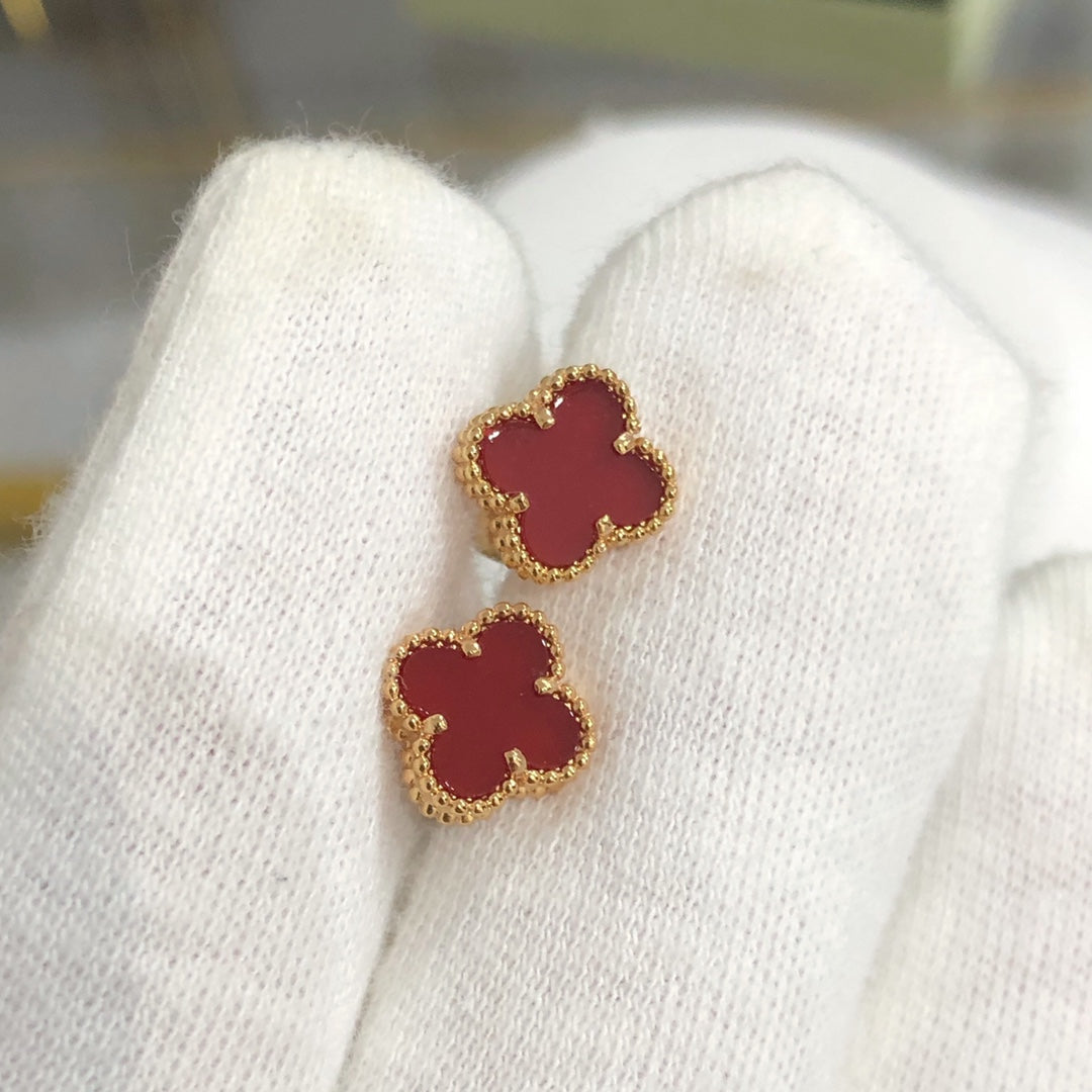 ¡®Lume Jewelry¡¯CLOVER MINI GOLD EARRINGS