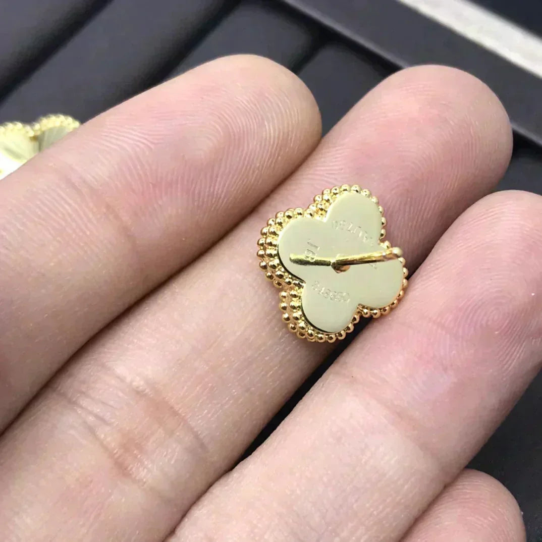 ¡®Lume Jewelry¡¯CLOVER MINI 9.5MM LASER EARRINGS