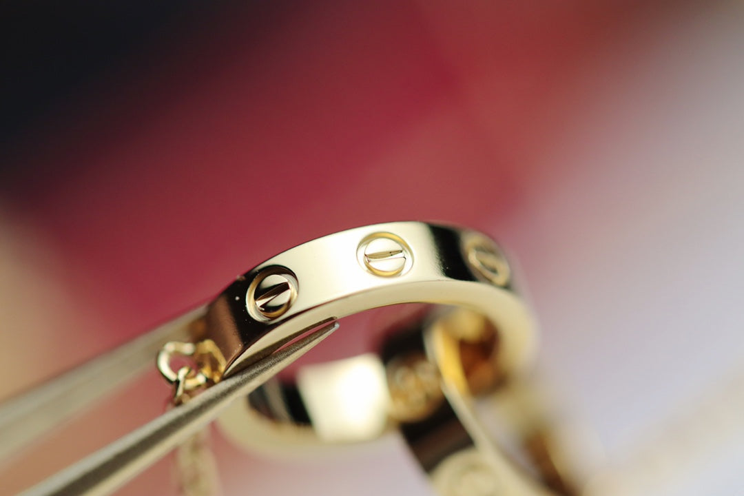 ¡®Lume Jewelry¡¯LOVE NECKLACE DOUBLE RING GOLD