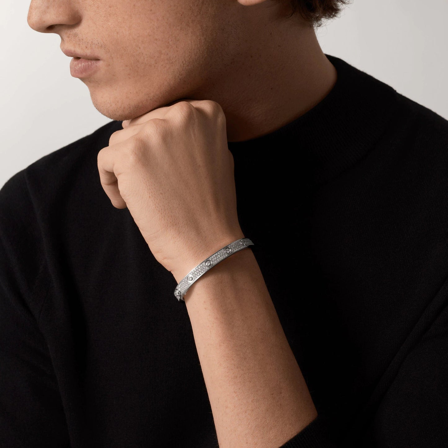¡®Lume Jewelry¡¯LOVE BRACELET 6.1MM DIAMOND-PAVED 10 BIG DIAMONDS