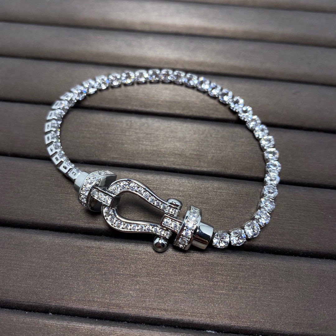 ¡®Lume Jewelry¡¯FORCE HORSESHOE DIAMOND TENNIS BRACELET