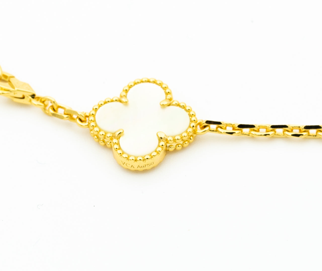 ¡®Lume Jewelry¡¯CLOVER BRACELET 5 MOTIFS ONYX MOP