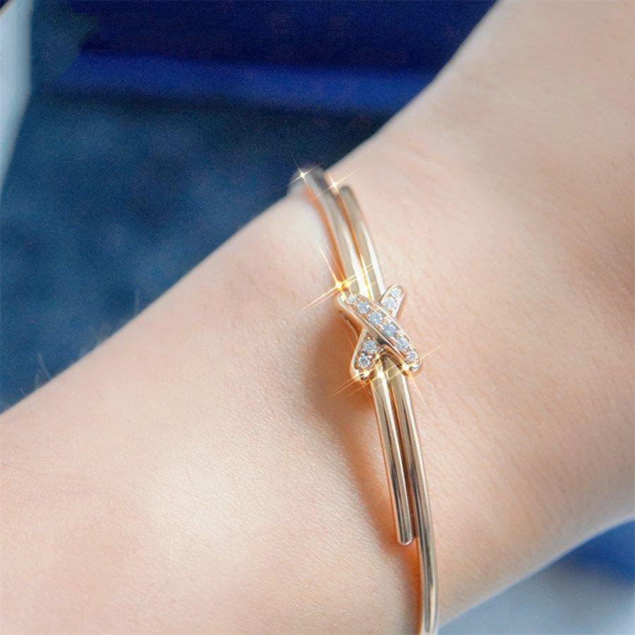 ¡®Lume Jewelry¡¯JEUX DE BRACELET PINK GOLD DIAMONDS
