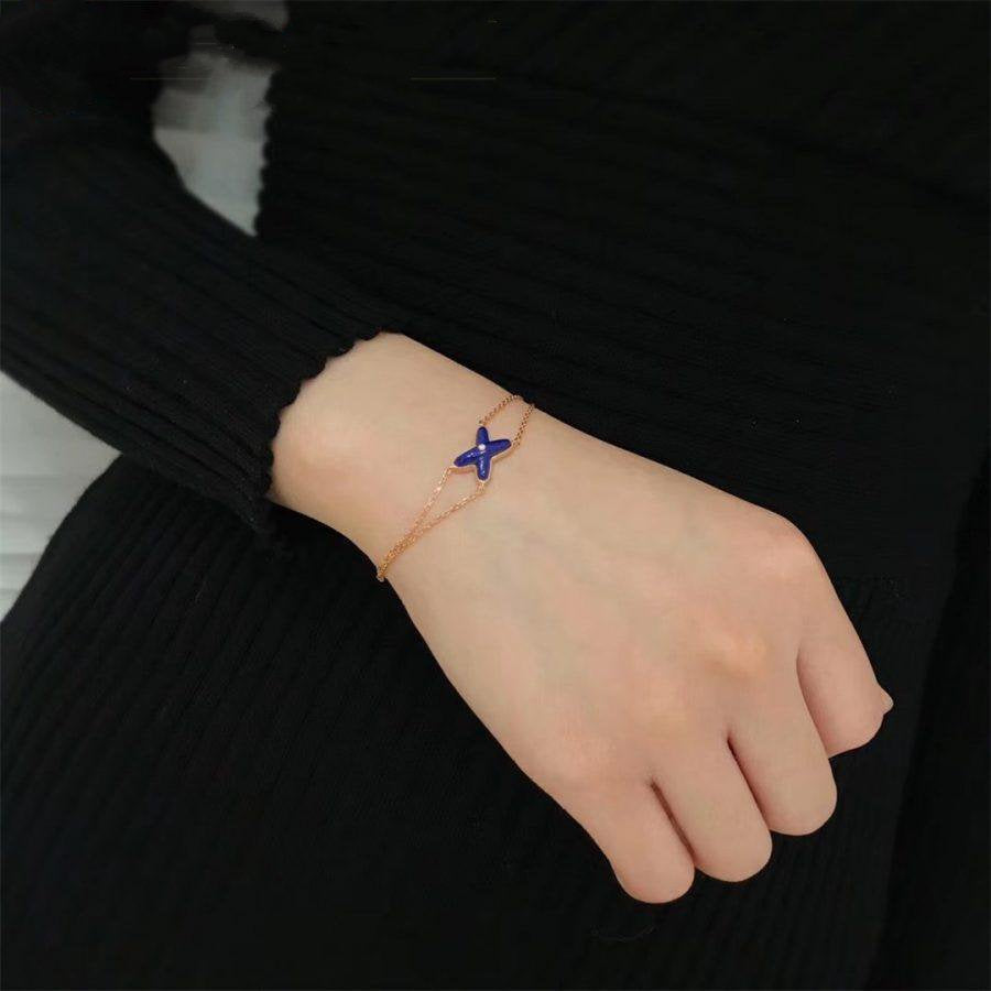 ¡®Lume Jewelry¡¯Hollow Design Four-Leaf Clover Flower Shape Ring