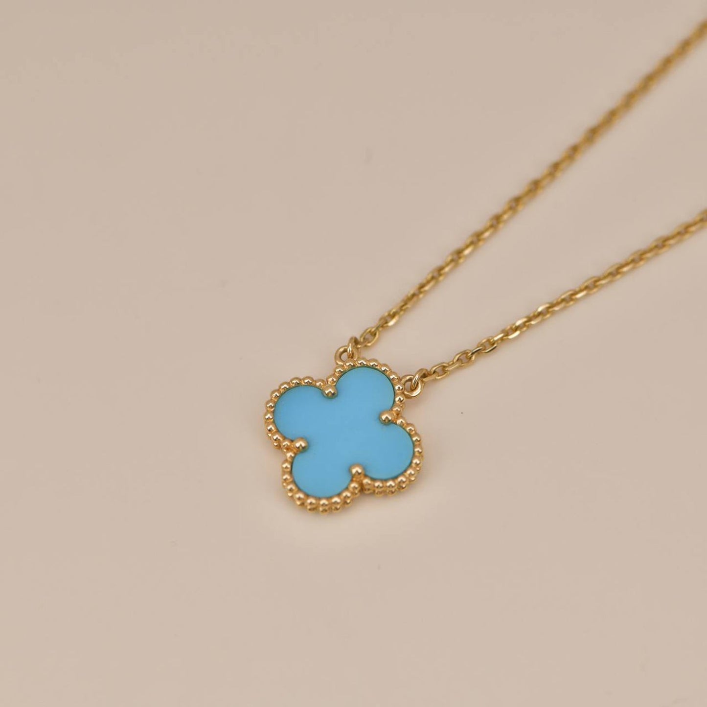 ¡®Lume Jewelry¡¯CLOVER 15MM VINTAGE TURQUOISE NECKLACE