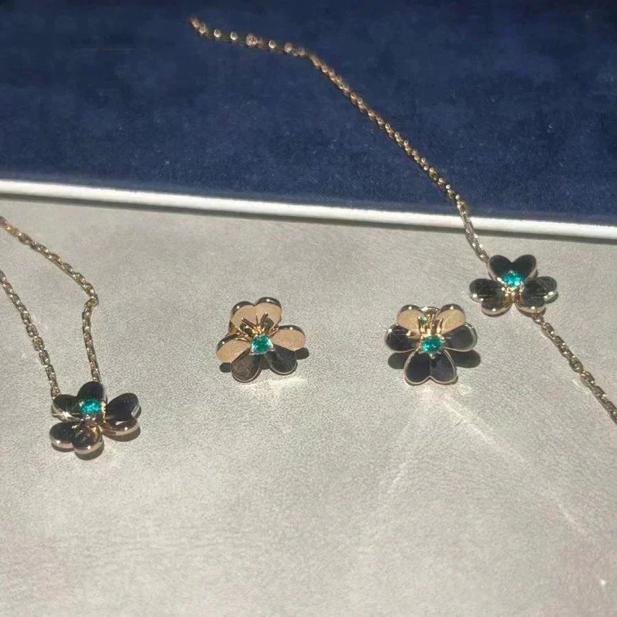 ¡®Lume Jewelry¡¯FRIVOLE FLOWER MALACHITE EARRINGS