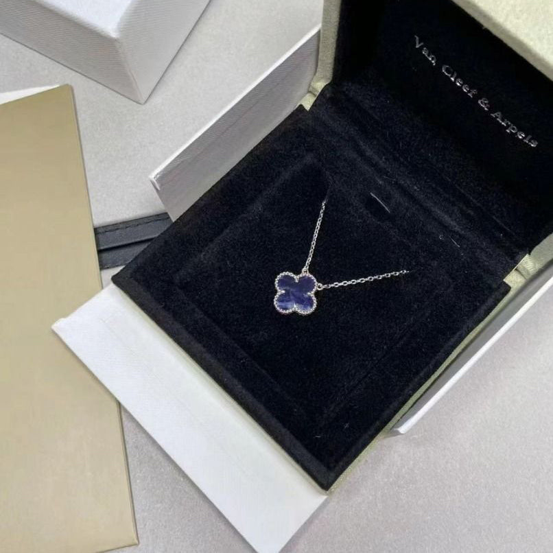 ¡®Lume Jewelry¡¯CLOVER 15MM PIETERSITE NECKLACE SILVER