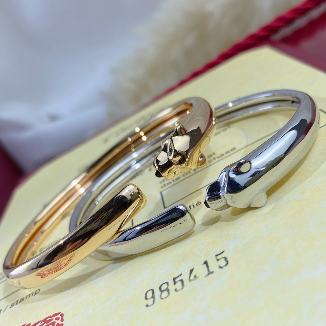 ¡®Lume Jewelry¡¯PANTHERE SILVER OPEN BRACELET