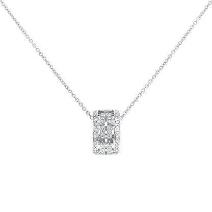 [Lume Jewelry]PARENTESI NECKLACE SILVER DIAMOND