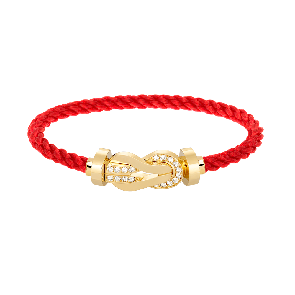 ¡®Lume Jewelry¡¯CHANCE LARGE 8 FIGURE BUCKLE HALF DIAMOND BRACELET GOLD
