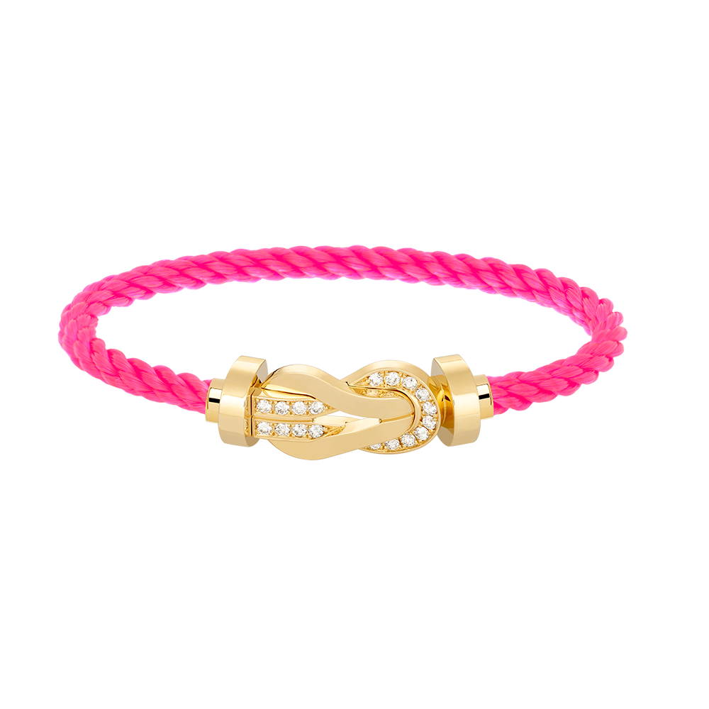 ¡®Lume Jewelry¡¯CHANCE LARGE 8 FIGURE BUCKLE HALF DIAMOND BRACELET GOLD