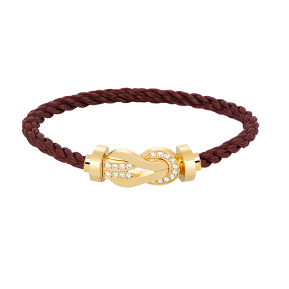 ¡®Lume Jewelry¡¯CHANCE LARGE 8 FIGURE BUCKLE HALF DIAMOND BRACELET GOLD