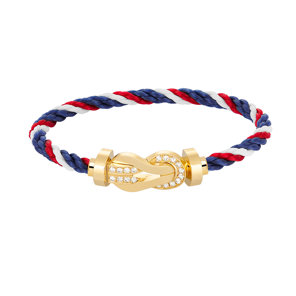¡®Lume Jewelry¡¯CHANCE LARGE 8 FIGURE BUCKLE HALF DIAMOND BRACELET GOLD
