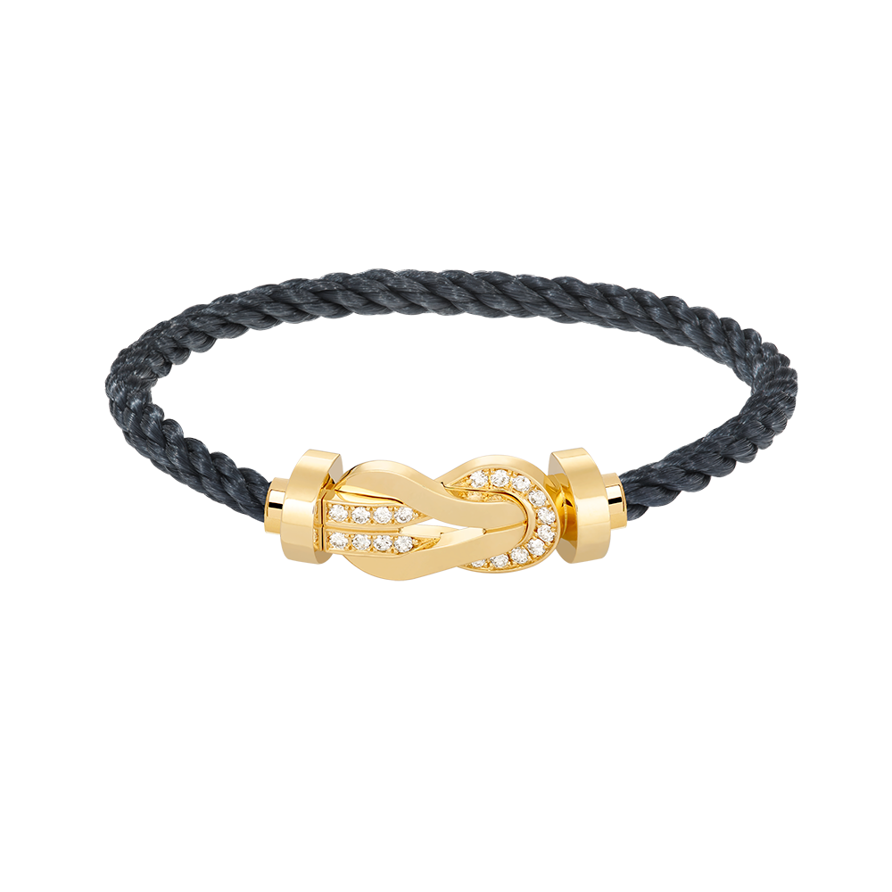 ¡®Lume Jewelry¡¯CHANCE LARGE 8 FIGURE BUCKLE HALF DIAMOND BRACELET GOLD