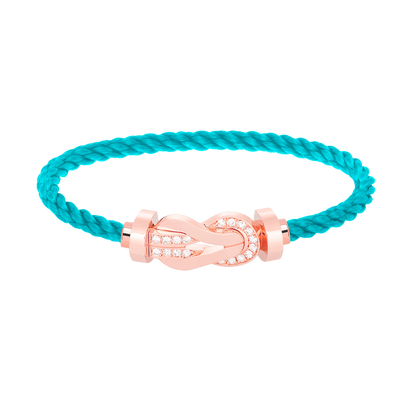 ¡®Lume Jewelry¡¯CHANCE LARGE 8 FIGURE BUCKLE HALF DIAMOND BRACELET ROSE GOLD