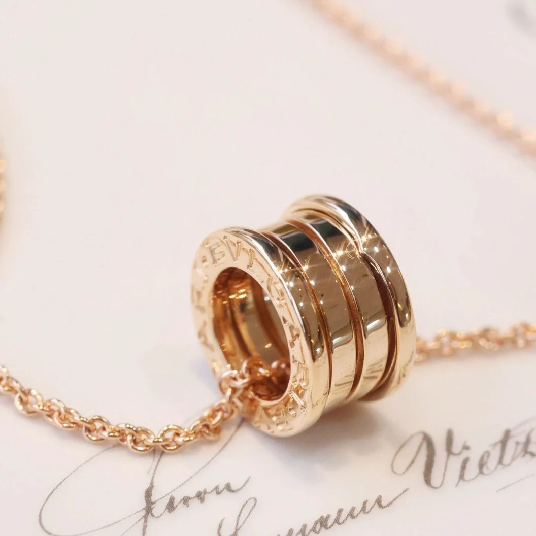 [Lume Jewelry]ZERO 1 PINK GOLD NECKLACE