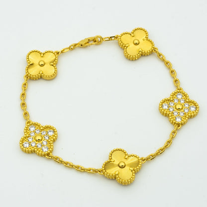 [Lume Jewelry]New  CLOVER 5 MOTIF LASER BRACELET COLLECTION