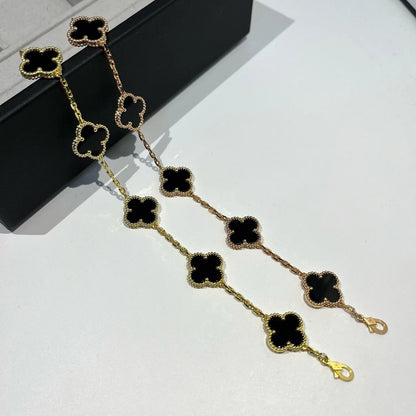 [Lume Jewelry]New CLOVER 5 MOTIF ONYXS BRACELET COLLECTION