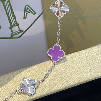 [Lume Jewelry]New  CLOVER 5 MOTIF VIOLET BRACELET COLLECTION