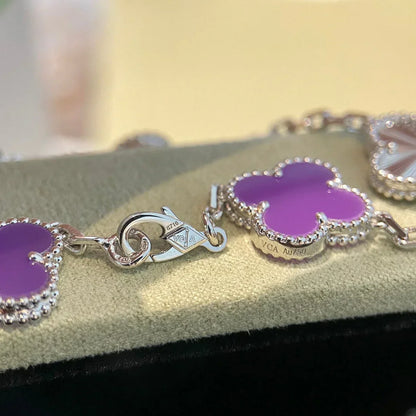 [Lume Jewelry]New  CLOVER 5 MOTIF VIOLET BRACELET COLLECTION