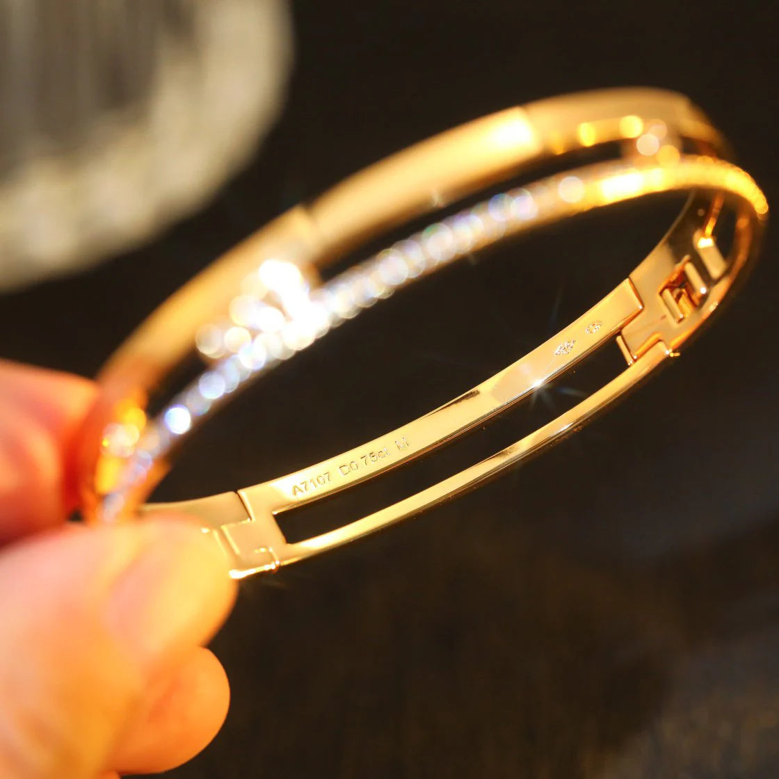 [Lume Jewelry]Move Romane Diamond Bangle Bracelet