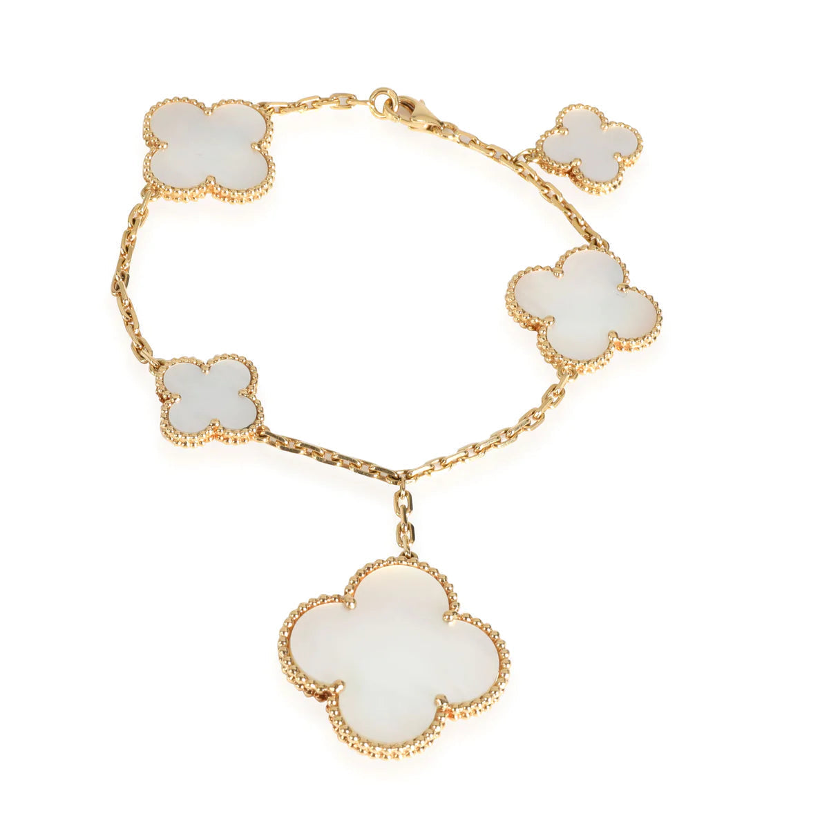 ¡®Lume Jewelry¡¯MAGIC CLOVER MOP GOLD BRACELET 5 MOTIFS