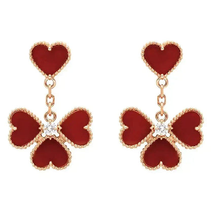 ¡®Lume Jewelry¡¯SWEET CLOVER CARNELIAN EARRINGS