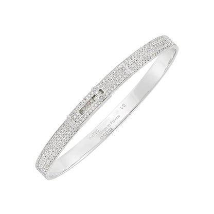 ¡®Lume Jewelry¡¯HM KELLY BRACELET IN SILVER AND FULL PAVE DIAMOND