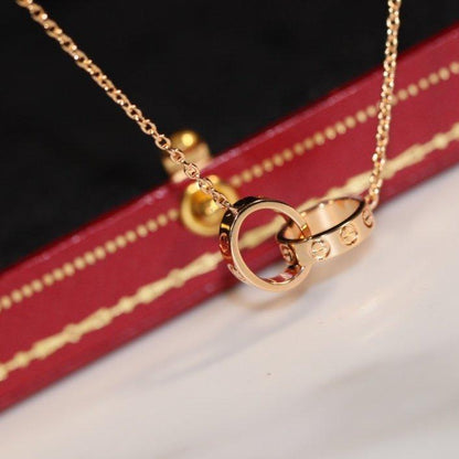 ¡®Lume Jewelry¡¯LOVE NECKLACE PINK GOLD AND SILVER