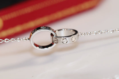 ¡®Lume Jewelry¡¯LOVE NECKLACE PINK GOLD AND SILVER