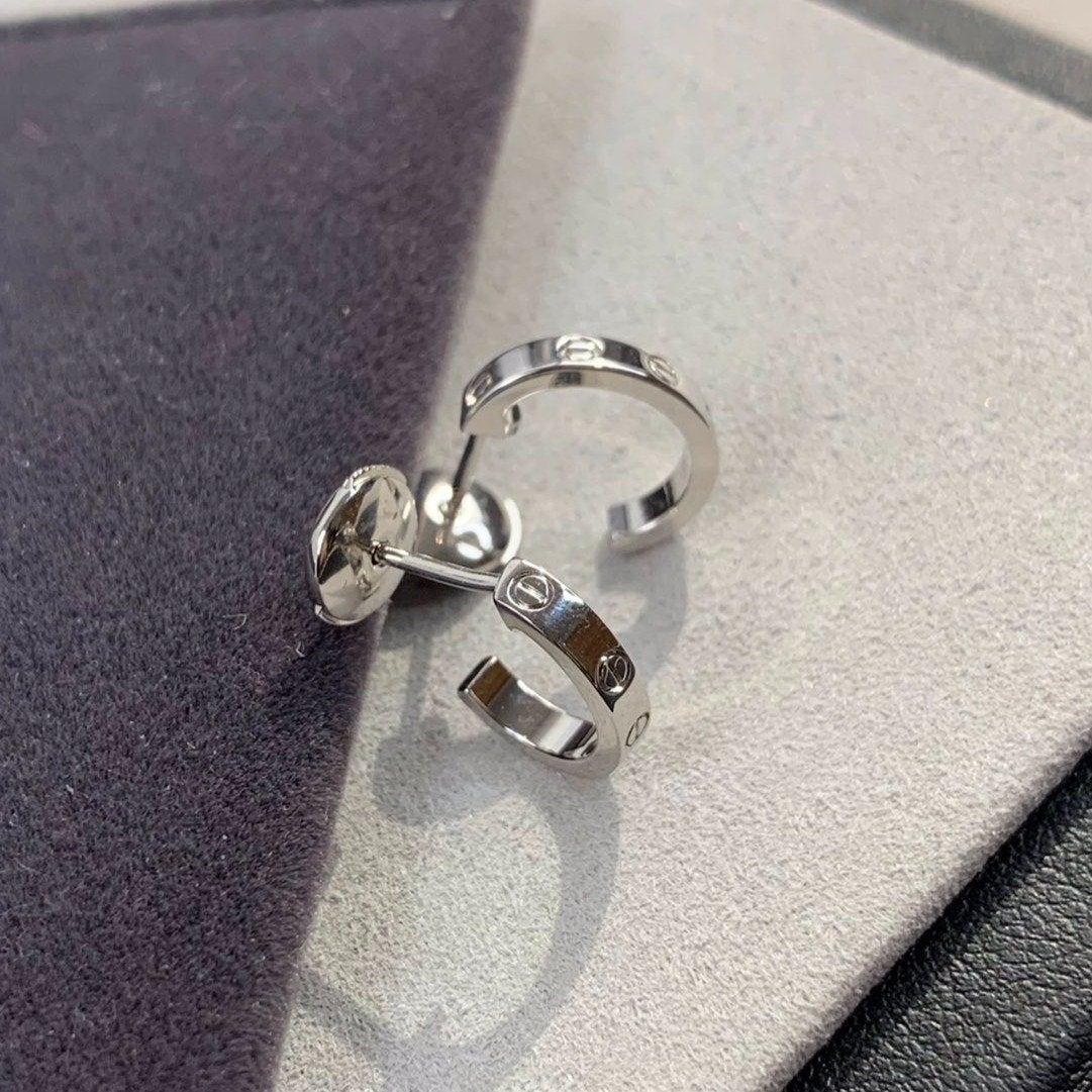 ¡®Lume Jewelry¡¯LOVE EARRINGS 2.65MM SILVER