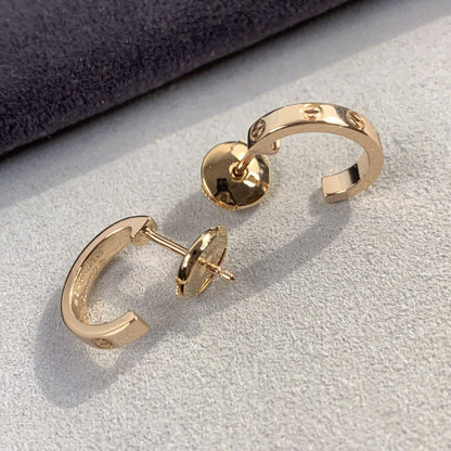 ¡®Lume Jewelry¡¯LOVE EARRINGS 2.65MM PINK GOLD