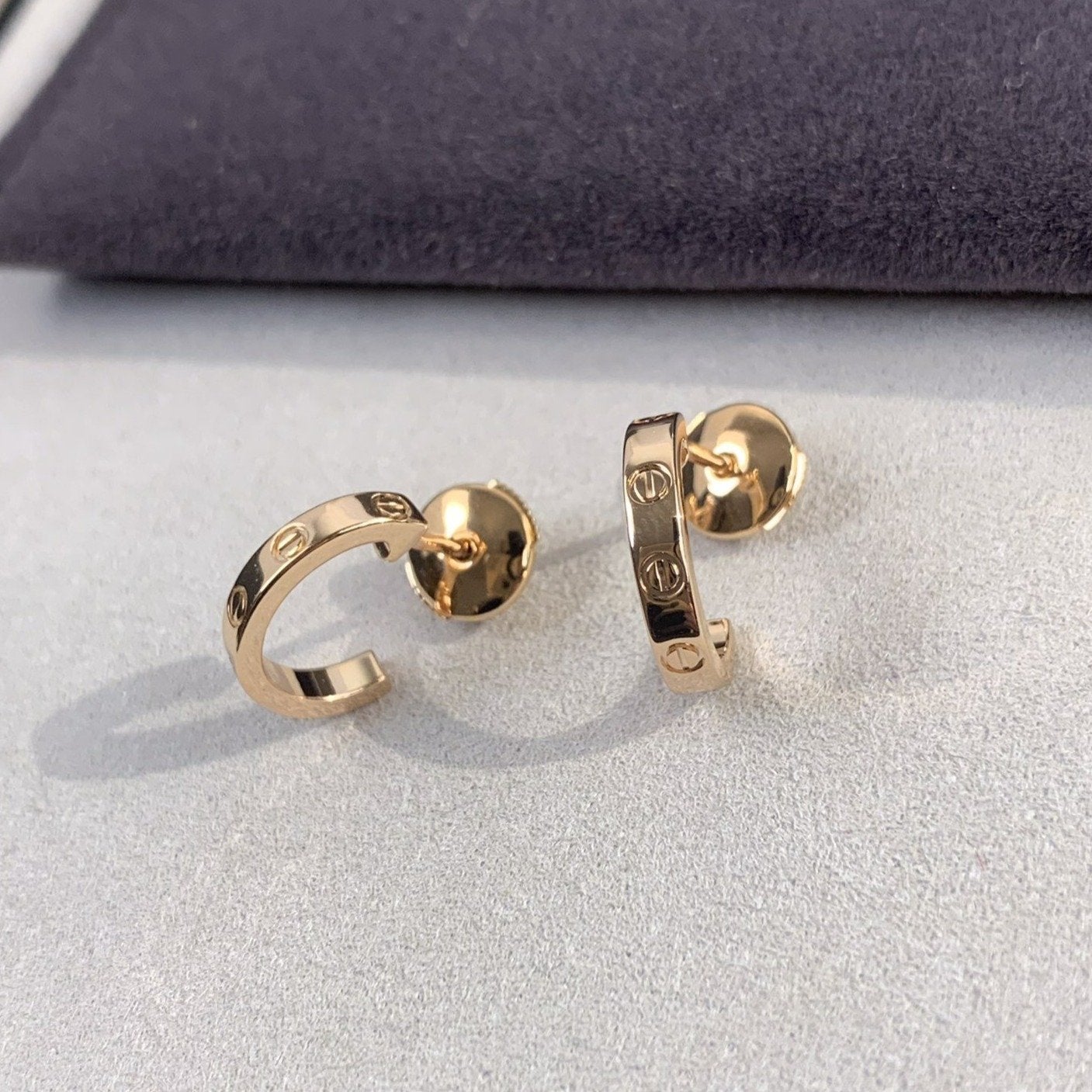 ¡®Lume Jewelry¡¯LOVE EARRINGS 2.65MM PINK GOLD
