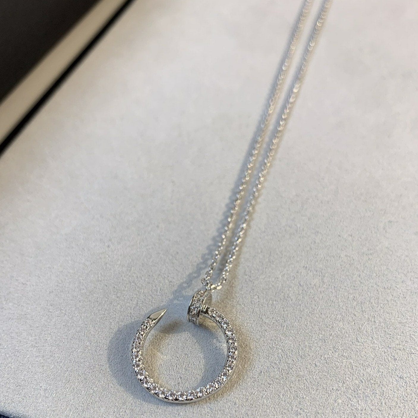 ¡®Lume Jewelry¡¯JUSTE NECKLACE SILVER DIAMONDS
