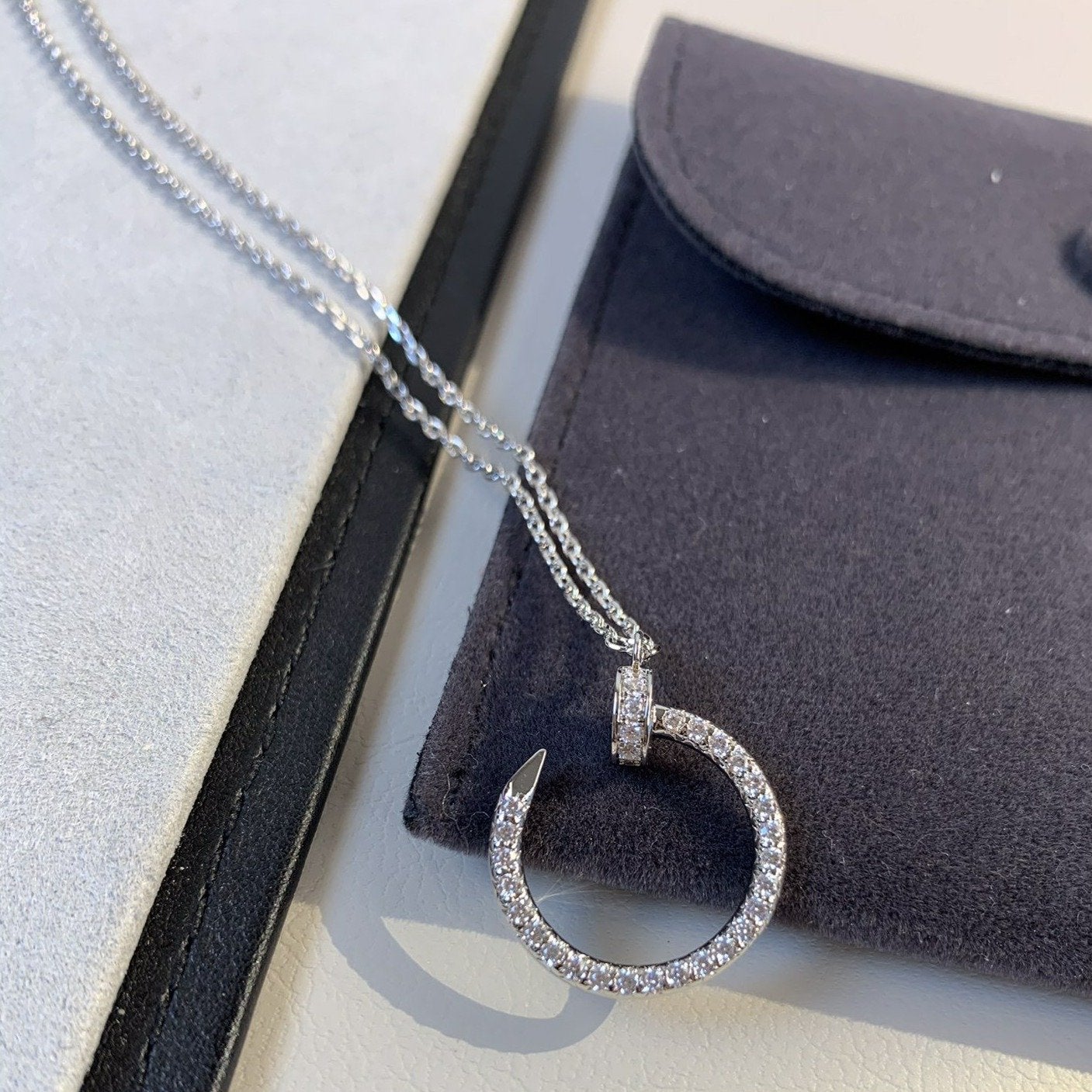 ¡®Lume Jewelry¡¯JUSTE NECKLACE SILVER DIAMONDS