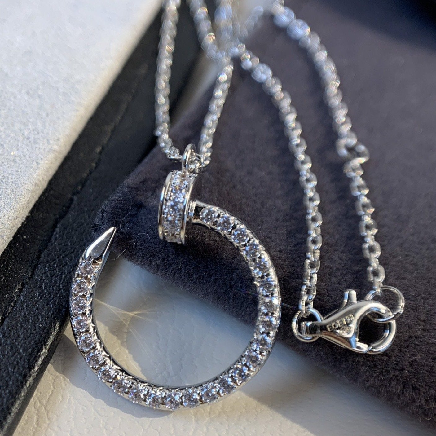 ¡®Lume Jewelry¡¯JUSTE NECKLACE SILVER DIAMONDS