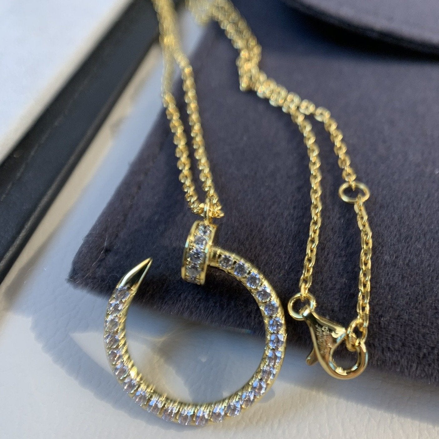 ¡®Lume Jewelry¡¯JUSTE NECKLACE GOLD DIAMONDS