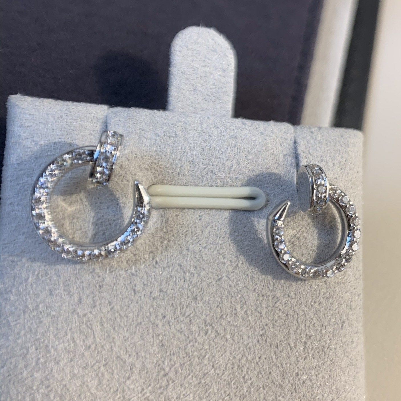 ¡®Lume Jewelry¡¯JUSTE EARRINGS SILVER DIAMONDS