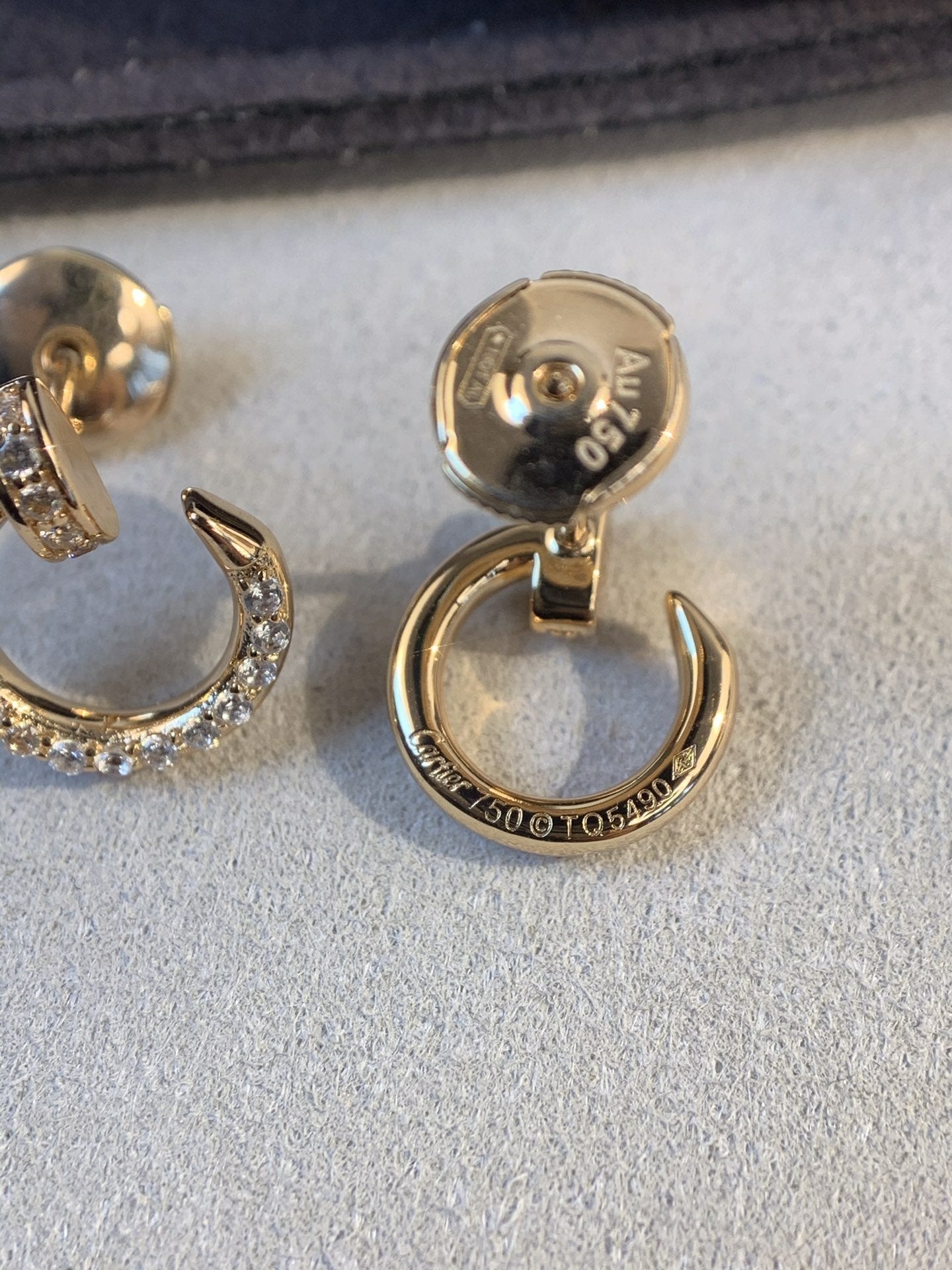 ¡®Lume Jewelry¡¯JUSTE EARRINGS GOLD DIAMONDS