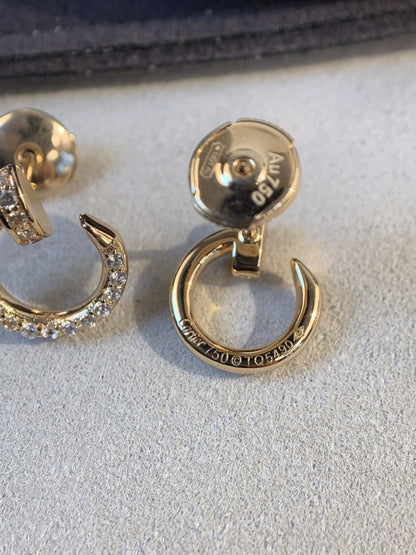 ¡®Lume Jewelry¡¯JUSTE EARRINGS GOLD DIAMONDS