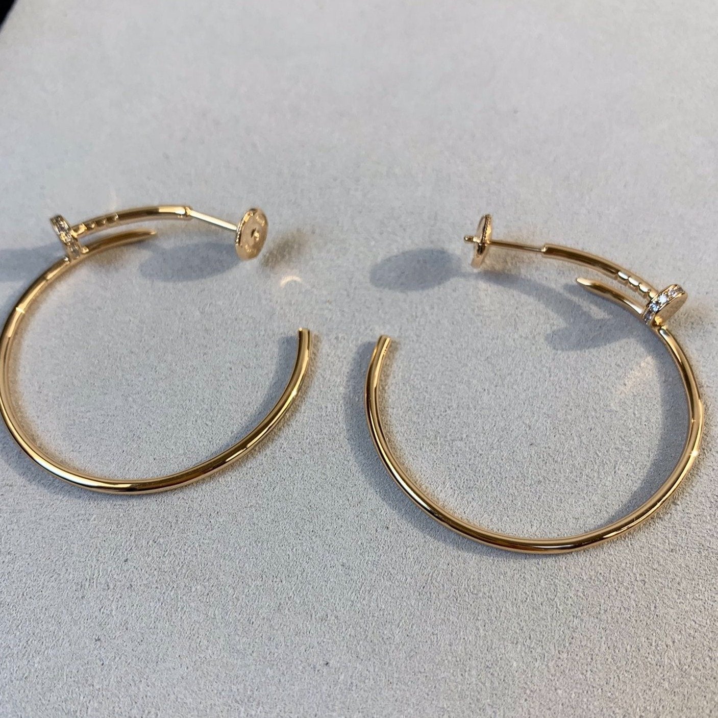 ¡®Lume Jewelry¡¯JUSTE EARRINGS GOLD DIAMONDS 1.8MM