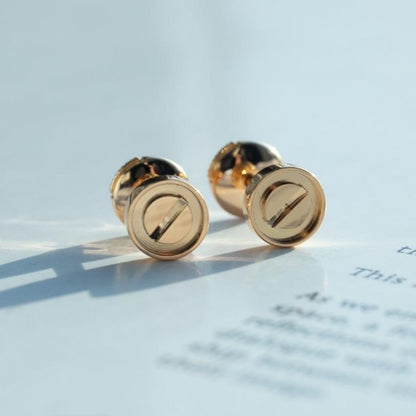 ¡®Lume Jewelry¡¯LOVE EARRINGS PINK GOLD 10MM