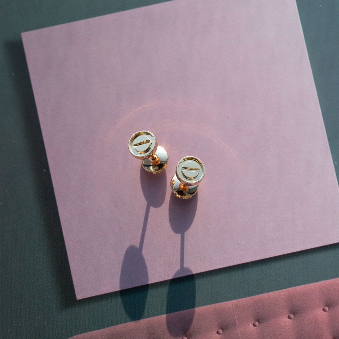 ¡®Lume Jewelry¡¯LOVE EARRINGS PINK GOLD 10MM