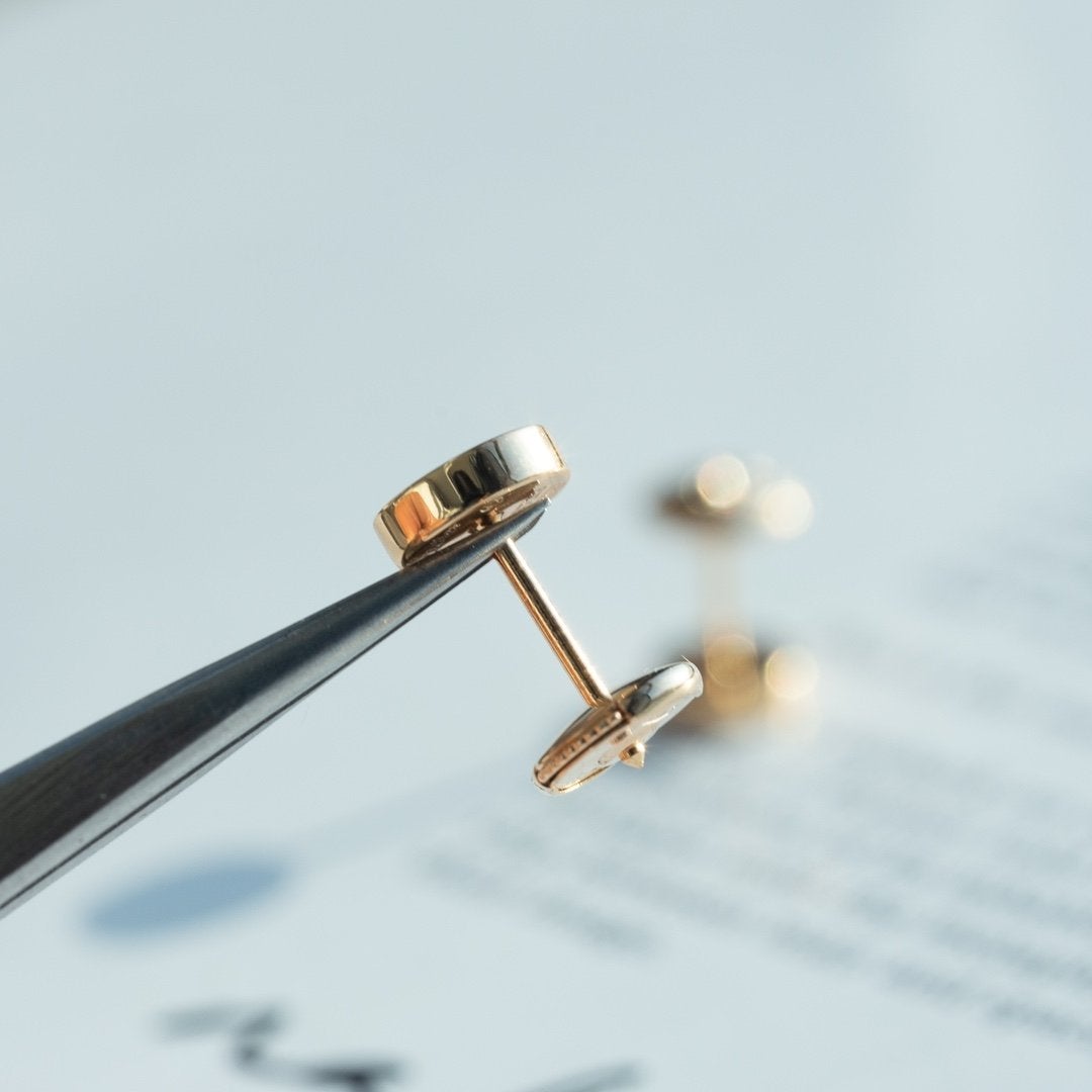 ¡®Lume Jewelry¡¯LOVE EARRINGS PINK GOLD 10MM