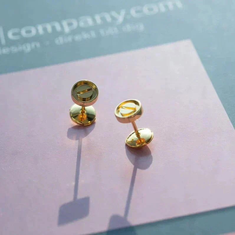 ¡®Lume Jewelry¡¯LOVE EARRINGS GOLD 10MM