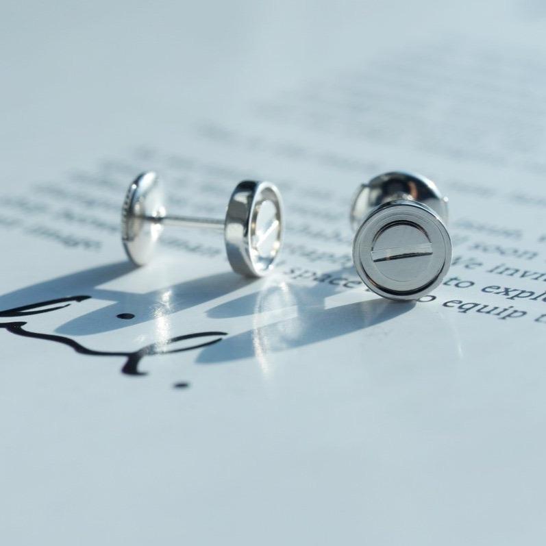 ¡®Lume Jewelry¡¯LOVE EARRINGS SILVER 10MM
