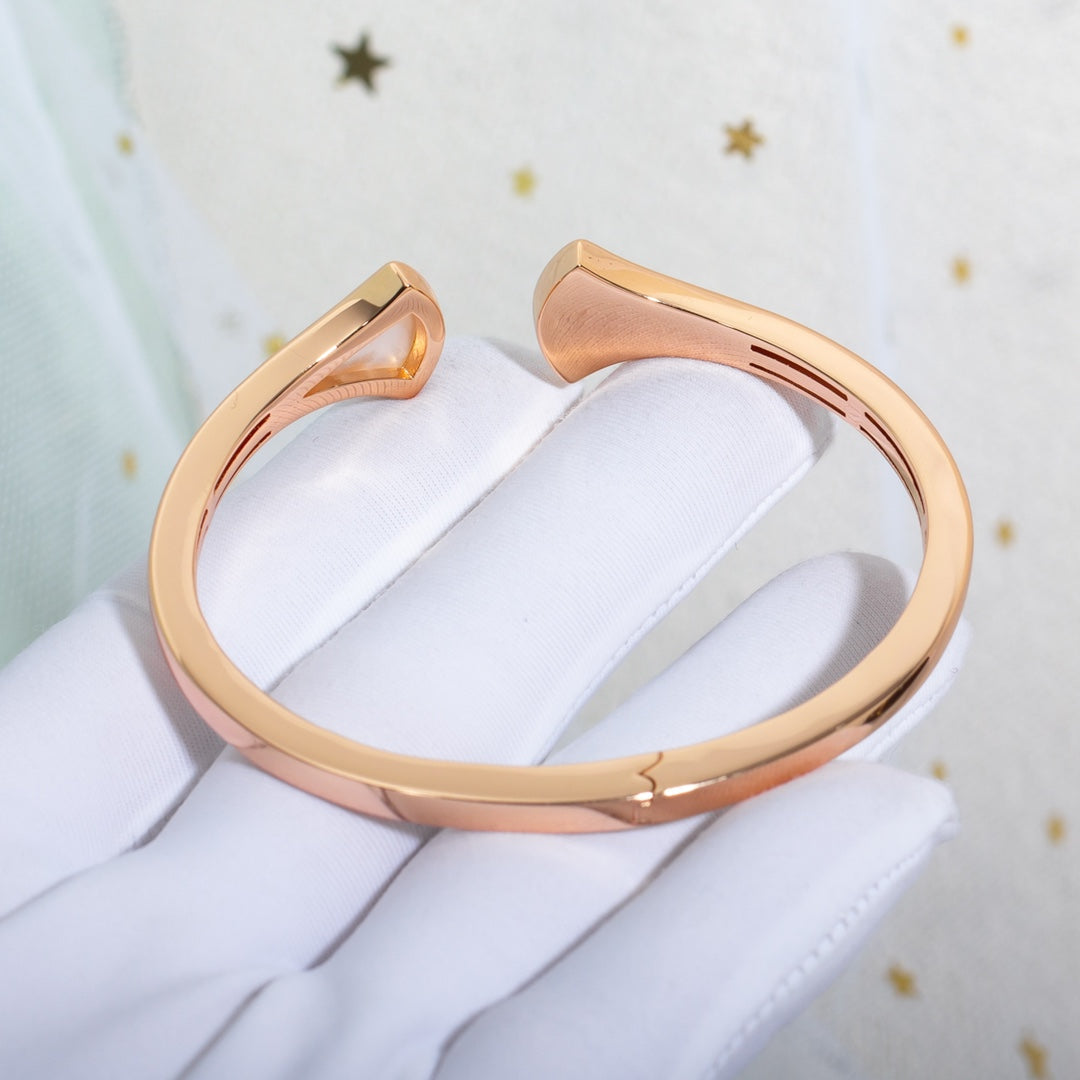 [Lume Jewelry]DREAM BRACELET OPEN PINK GOLD MOP DIAMOND