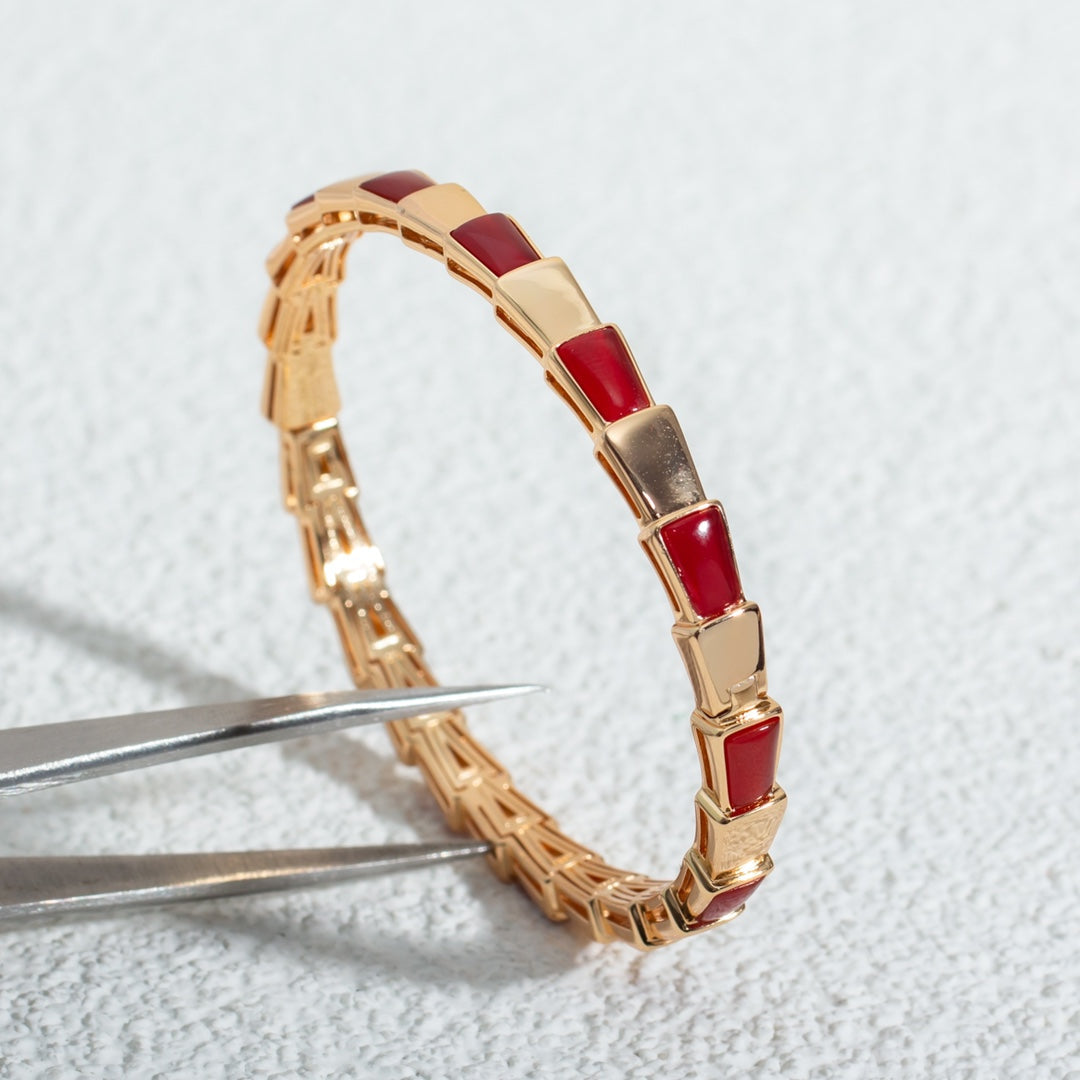 [Lume Jewelry]SERPENTI BRACELET PINK GOLD RUBELLITE